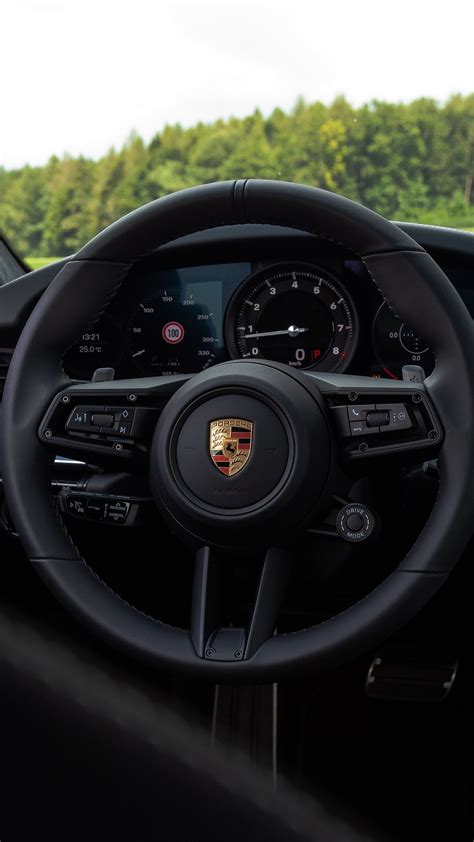 porsche steering wheel wallpaper